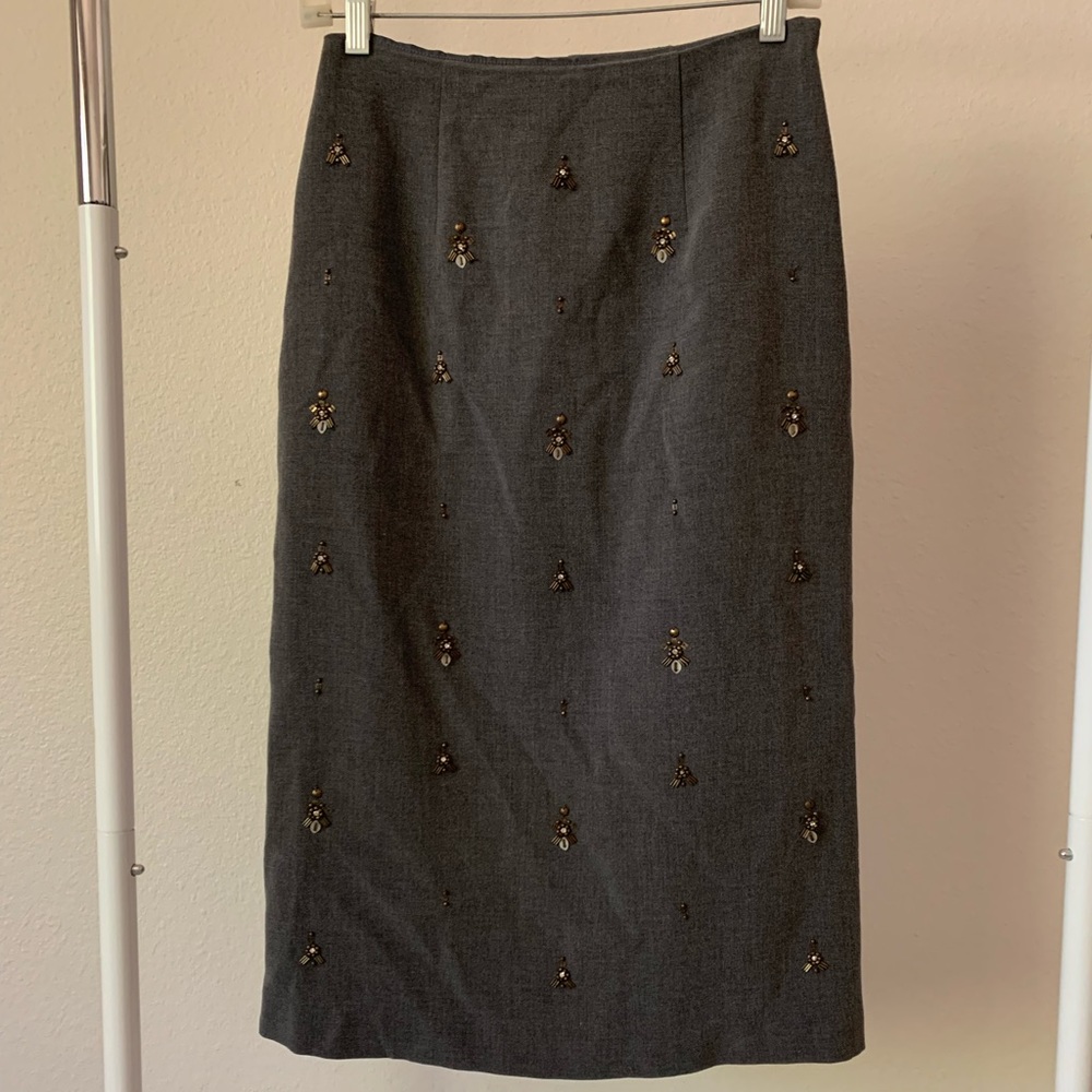 Chelsea28 beaded pencil skirt